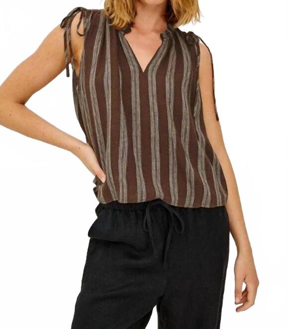 RAILS Tops - NEW RAILS sosa v-neck top in oak stripe